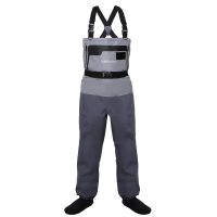 Kylebooker Waterproof Breathable Stockingfoot Chest Wader Premium Five Layer Fabric Fishing Hunting Waders KB007 - M
