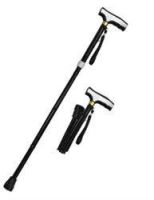 36 in Black Folding / Adjustable Alumminum Walking Cane WS2110BK