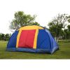 Outdoor 8 Person Camping Tent Easy Set Up Party Large Tent for Traveling Hiking With Portable Bag;  Blue - Blue