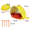 New Stylish Kids Beach Holiday Shade Splash Tent - Shark Yellow