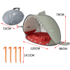 New Stylish Kids Beach Holiday Shade Splash Tent - Shark Gray
