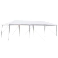 Wedding Camping Parking Waterproof Canopy Tent With Spiral Tube - White - 3 x 9 M