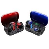 True Wireless Earbuds, CVC8.0 Noise Reduction Bluetooth 5.0 Headphones - Red