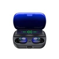 True Wireless Earbuds, CVC8.0 Noise Reduction Bluetooth 5.0 Headphones - Blue