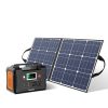 200W Portable Power Station, FlashFish 40800mAh Solar Generator/50W 18V Portable Solar Panel, FlashFish Foldable Solar Charger /5V USB 18V DC Output