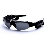 Sunglasses Bluetooth Earphone Outdoor Sport Glasses Wireless Headset with Mic - Black