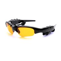 Sunglasses Bluetooth Earphone Outdoor Sport Glasses Wireless Headset with Mic - Yellow