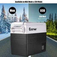 55 Quarts Portable Electric Car Refrigerator - black