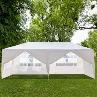 20''x10''(3 x 6m) Six Sides Two Doors Waterproof Tent with Spiral Tubes For Household, Wedding, Party, Parking Shed  XH - 20''x10''