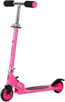 Scooter for Kids Ages 5-8, Kick Scooter with Adjustable Handlebars and Rear Brake Aluminum Frame, Lightweight, Scooter for Kids Ages 3-10   - Rose Red