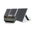 GOFORT 330W Portable Power Station, 299Wh Solar Generator Backup Power Compatible with 60W 18V Portable Solar Panel, Foldable Solar Charger