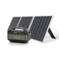 GOFORT 330W Portable Power Station, 299Wh Solar Generator Backup Power Compatible with 60W 18V Portable Solar Panel, Foldable Solar Charger