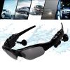 Sunglasses Bluetooth Earphone Outdoor Sport Glasses Wireless Headset with Mic - Transparent