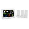 HD Fashion Multi-function Indoor And Outdoor Thermometer W/ Moon Phase Perpetual Calendar - White - Measuring Instruments