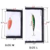 4 Packs Fishing Lure Wraps Clear PVC Protective Covers - Black - 4 Pack Medium 5.67in x 3.38in