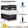 55 Quarts Portable Electric Car Refrigerator - black