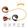 Wireless Sports Headsets Wireless V4.1 Neckband Earphones HD Stereo Sweat-proof Headphones Earbuds - Orange