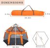 Kids Play Tent Pop Up Portable Hexagon Playhouse for Backyard Patio Indoor Outdoor Breathable Tent