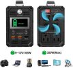 300W Solar Generator, FlashFish 60000mAh Portable Power Station Camping Portable Generator/Wall Outlet/Car, 110V AC Out/DC 12V /QC USB Ports