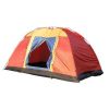 Bosonshop Outdoor 8 Person Camping Tent Easy Set Up Party Large Tent for Traveling Hiking With Portable Bag, Blue - Red