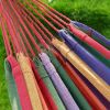 75"x59" Garden Camping Hammock Swing Bed 450lbs Capacity w/ Tree Strap Hiking Travel - Orange - 79" x 59" (Double Person)
