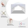 Wedding Camping Parking Waterproof Canopy Tent With Spiral Tube - White - 3 x 9 M