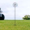 The Original Rainbow Wind Spinner;  Decorative Lawn Ornament Wind Mill; Tri-Colored Kinetic Garden Spinner - Rainbow windmill XH - Color
