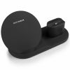 Wireless Fast Charge Stand Dock 3in1 Phone Charging Watch Ear Pods Charger Samsung Galaxy S9+ iPhone XS Wire Less 8 5 Core WCR 3 - WCR 3