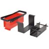 Paper Log Briquette Maker Steel 13.4"x5.5"x5.5" Black and Red - Red