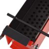 Paper Log Briquette Maker Steel 13.4"x5.5"x5.5" Black and Red - Red