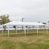 Wedding Camping Parking Waterproof Canopy Tent With Spiral Tube - White - 3 x 9 M