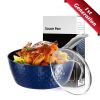Aluminum Ceramic Coating Cooking Pot Milk Pan Non Stick Saucepan Casserole Dish - Blue - 1.5 L