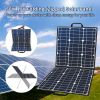 50W 18V Portable Solar Panel, Flashfish Foldable Solar Charger with 5V USB 18V DC Output Compatible with Portable Generator