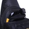Fishing Sling Pack Fishing Crossbody Gear Storage Shoulder Bag - Black with Yellow