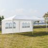 20''x10''(3 x 6m) Six Sides Two Doors Waterproof Tent with Spiral Tubes For Household, Wedding, Party, Parking Shed  XH - 20''x10''
