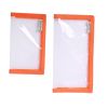 4 Packs Fishing Lure Wraps Clear PVC Protective Covers - Orange - 4 Pack Medium 5.67in x 3.38in