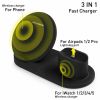 Wireless Fast Charge Stand Dock 3in1 Phone Charging Watch Ear Pods Charger Samsung Galaxy S9+ iPhone XS Wire Less 8 5 Core WCR 3 - WCR 3