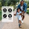 Scooter for Kids Ages 5-8, Kick Scooter with Adjustable Handlebars and Rear Brake Aluminum Frame, Lightweight, Scooter for Kids Ages 3-10   - Black