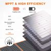 60W 18V Portable Solar Panel, Flashfish Foldable Solar Charger w/5V USB 18V DC Output Compatible w/ Portable Generator - 60W