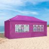 10X20ft EZ Pop Up Canopy Folding Gazebo/Vivid Viola - LA01