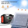 200W Portable Power Station, FlashFish 40800mAh Solar Generator/50W 18V Portable Solar Panel, FlashFish Foldable Solar Charger /5V USB 18V DC Output