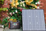 200W Portable Power Station, FlashFish 40800mAh Solar Generator/50W 18V Portable Solar Panel, FlashFish Foldable Solar Charger /5V USB 18V DC Output