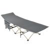Folding Camping Cot Deluxe Collapsible Single Breathable 600D oxford fabric, Comfortable, Heavy Duty Design Holds Adults & Kids Up to 300 Lbs-LA01