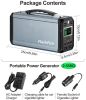 300W Solar Generator, FlashFish 60000mAh Portable Power Station Camping Portable Generator/Wall Outlet/Car, 110V AC Out/DC 12V /QC USB Ports