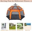 Kids Play Tent Pop Up Portable Hexagon Playhouse for Backyard Patio Indoor Outdoor Breathable Tent
