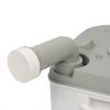 24L Portable Removable Flush Toilet Porcelain White