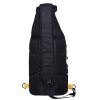 Fishing Sling Pack Fishing Crossbody Gear Storage Shoulder Bag - Black with Yellow