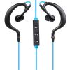 Wireless Headsets V4.1 Sport In-Ear Stereo Headphones Sweat-proof Neckband Earbuds - Blue