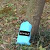 Portable and durable compact nylon fabric two-person travel camping hammock - blue