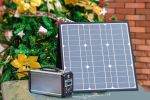 300W Solar Generator, FlashFish 60000mAh Portable Power Station/Generator w/ 50W 18V Portable Solar Panel, Flashfish Foldable Solar Charger
